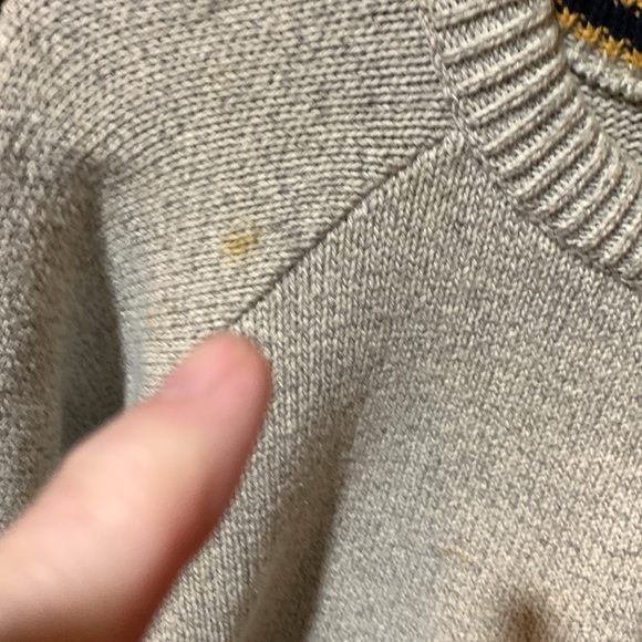 Purple and Yellow Color Block Crewneck Sweater - Picture 5 of 6